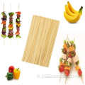 Biodégradable BBQ Barning Bamboo Kebabs Sticks